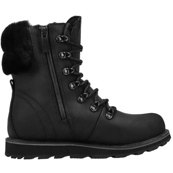 NEW $250 Royal Canadian Cambridge Boots! US 7 Black Waterproof Shearling Lined - Picture 5 of 8